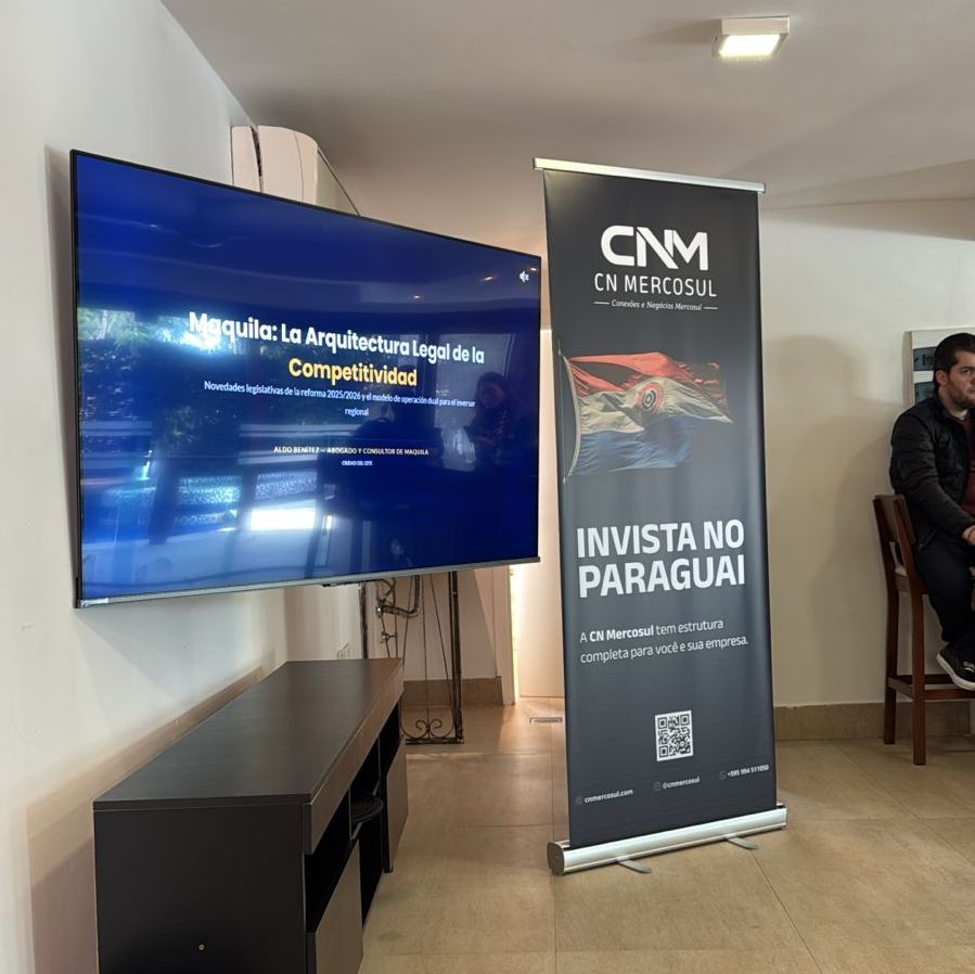 Escritório moderno da CN Mercosul em Assunção no Paraguai